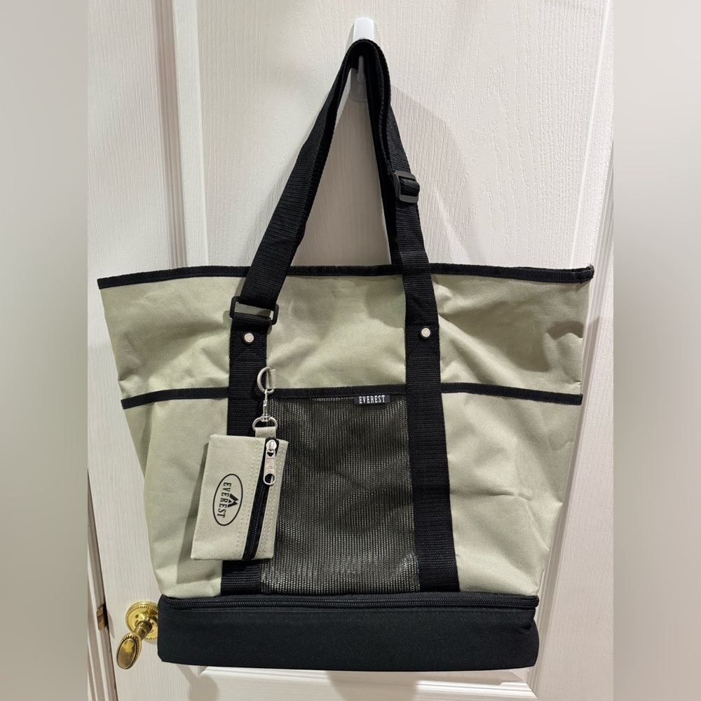 Everest Deluxe Large Shopping Tote Carry Bag Green